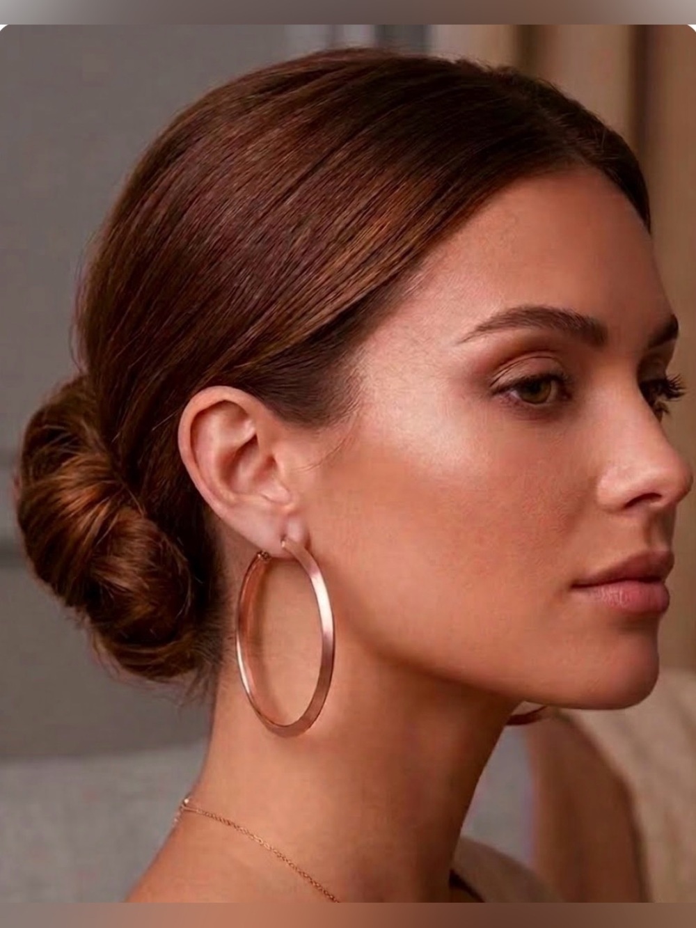 Ross-Simons 18K Rose Gold Over Sterling Silver Oversized Hoop Earrings